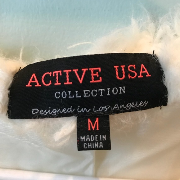 Active USA Cropped Faux Fur Vest - Picture 4 of 4